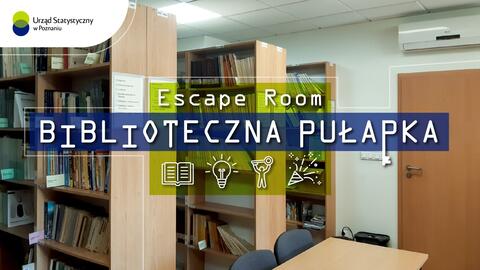 Grafika gry Escape Room "Biblioteczna Pułapka"