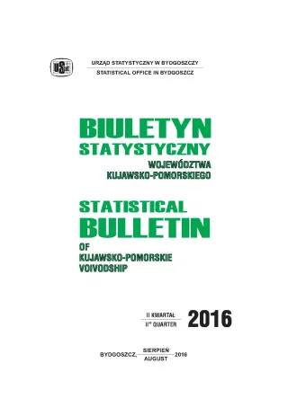 Powiększ obraz: Pierwsza strona opracowania Biuletyn statystyczny województwa kujawsko-pomorskiego II kwartał 2016 r.