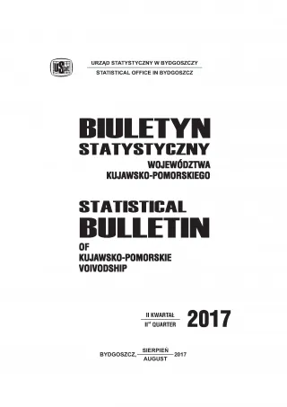 Powiększ obraz: Pierwsza strona opracowania Biuletyn statystyczny województwa kujawsko-pomorskiego II kwartał 2017 r.