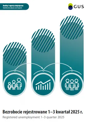 Powiększ obraz: Cover of the publication Registered unemployment 1-3 quarter 2025