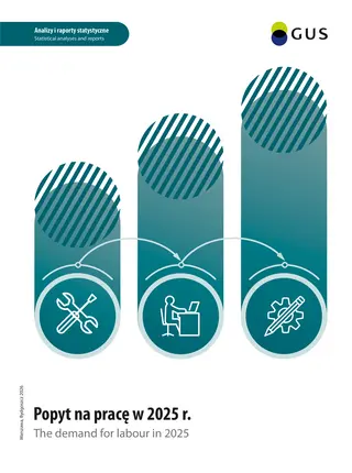Powiększ obraz: Book cover The demand for labour in 2025. 